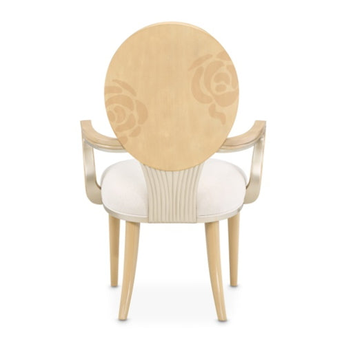 AICO Furniture Camellia Field Arm Chair (Set of 2) in Caramel - Visions in Furniture (La Mirada, CA)