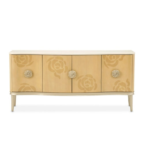 AICO Furniture Camellia Field Sideboard in Caramel - Visions in Furniture (La Mirada, CA)