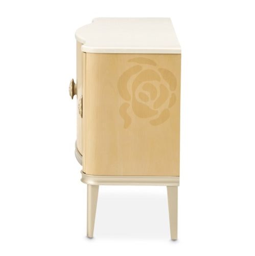 AICO Furniture Camellia Field Sideboard in Caramel - Visions in Furniture (La Mirada, CA)