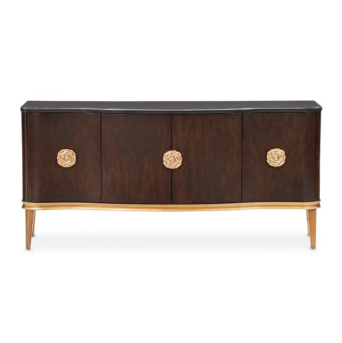 AICO Furniture Camellia Field Sideboard in Warm Pecan - Visions in Furniture (La Mirada, CA)