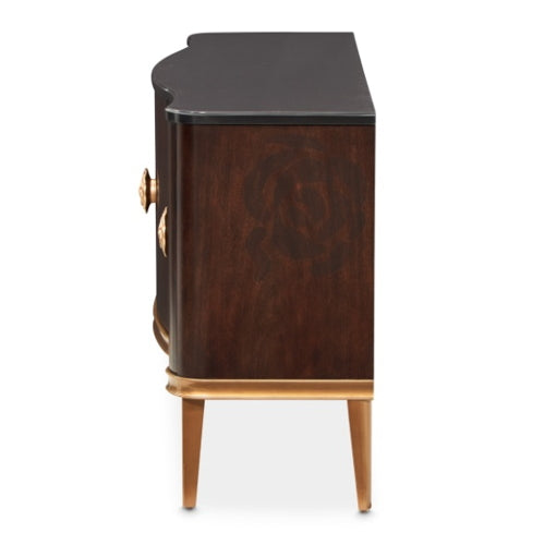 AICO Furniture Camellia Field Sideboard in Warm Pecan - Visions in Furniture (La Mirada, CA)