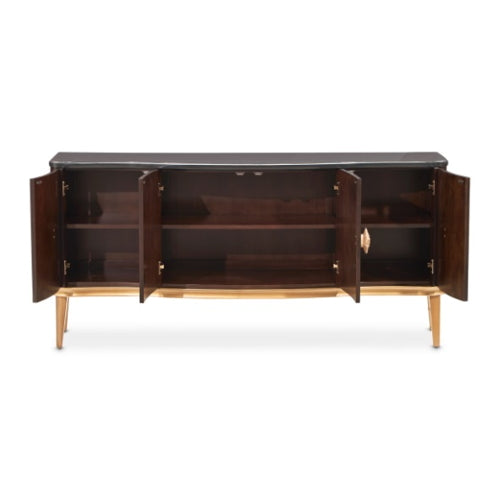 AICO Furniture Camellia Field Sideboard in Warm Pecan - Visions in Furniture (La Mirada, CA)