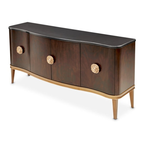 AICO Furniture Camellia Field Sideboard in Warm Pecan - Visions in Furniture (La Mirada, CA)