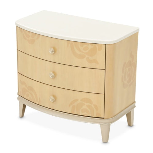 AICO Furniture Camellia Field Nightstand in Caramel - Visions in Furniture (La Mirada, CA)