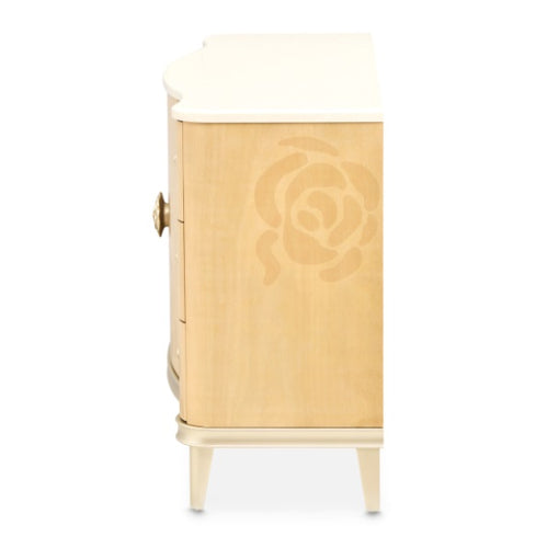 AICO Furniture Camellia Field Dresser in Caramel - Visions in Furniture (La Mirada, CA)