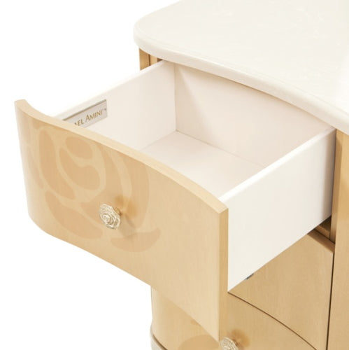 AICO Furniture Camellia Field Dresser in Caramel - Visions in Furniture (La Mirada, CA)
