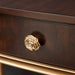 AICO Furniture Camellia Field Vanity Desk in Warm Pecan - Visions in Furniture (La Mirada, CA)