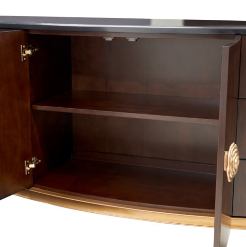 AICO Furniture Camellia Field Dresser in Warm Pecan - Visions in Furniture (La Mirada, CA)