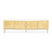 AICO Furniture Camellia Field Media Cabinet in Caramel - Visions in Furniture (La Mirada, CA)
