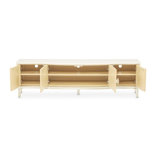 AICO Furniture Camellia Field Media Cabinet in Caramel - Visions in Furniture (La Mirada, CA)