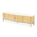 AICO Furniture Camellia Field Media Cabinet in Caramel - Visions in Furniture (La Mirada, CA)