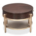 AICO Furniture Camellia Field Oval Cocktail Table in Warm Pecan - Visions in Furniture (La Mirada, CA)