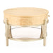 AICO Furniture Camellia Field Oval Cocktail Table in Caramel - Visions in Furniture (La Mirada, CA)