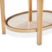 AICO Furniture Camellia Field End Table in Warm Pecan - Visions in Furniture (La Mirada, CA)