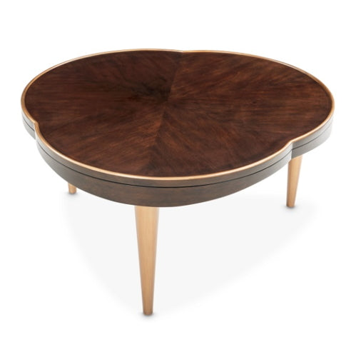 AICO Furniture Camellia Field Cocktail Table in Warm Pecan - Visions in Furniture (La Mirada, CA)