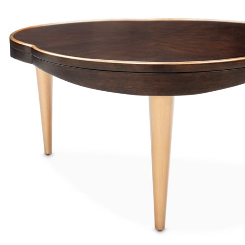 AICO Furniture Camellia Field Cocktail Table in Warm Pecan - Visions in Furniture (La Mirada, CA)