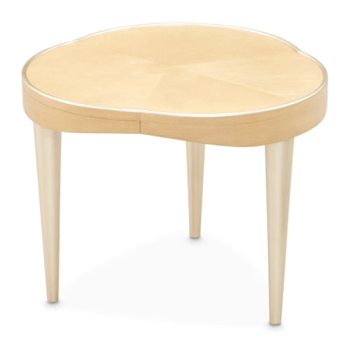 AICO Furniture Camellia Field End Table in Caramel - Visions in Furniture (La Mirada, CA)