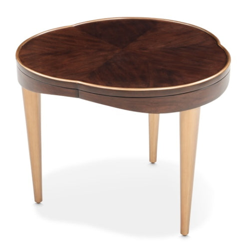 AICO Furniture Camellia Field End Table in Warm Pecan - Visions in Furniture (La Mirada, CA)