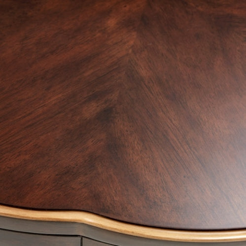 AICO Furniture Camellia Field End Table in Warm Pecan - Visions in Furniture (La Mirada, CA)