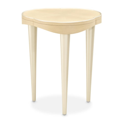 AICO Furniture Camellia Field Chairside Table in Caramel - Visions in Furniture (La Mirada, CA)