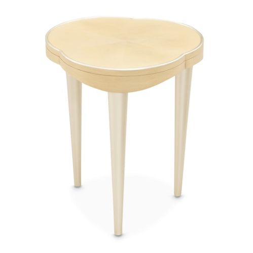 AICO Furniture Camellia Field Chairside Table in Caramel - Visions in Furniture (La Mirada, CA)