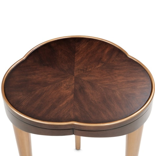 AICO Furniture Camellia Field Chairside Table in Warm Pecan - Visions in Furniture (La Mirada, CA)