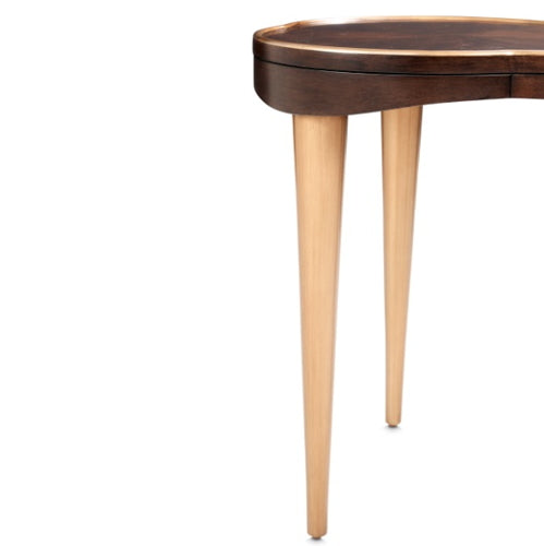 AICO Furniture Camellia Field Chairside Table in Warm Pecan - Visions in Furniture (La Mirada, CA)