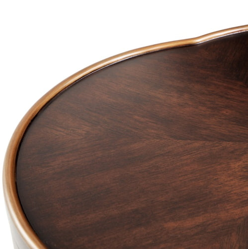 AICO Furniture Camellia Field Chairside Table in Warm Pecan - Visions in Furniture (La Mirada, CA)