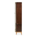 AICO Furniture Camellia Field Display Cabinet in Warm Pecan - Visions in Furniture (La Mirada, CA)