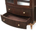 AICO Furniture Camellia Field Display Cabinet in Warm Pecan - Visions in Furniture (La Mirada, CA)