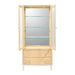 AICO Furniture Camellia Field Display Cabinet in Caramel - Visions in Furniture (La Mirada, CA)