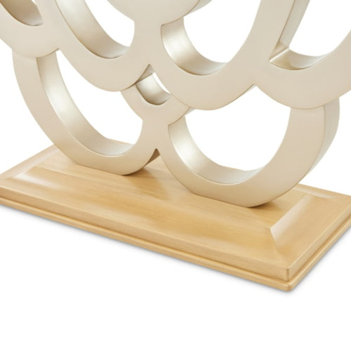 AICO Furniture Camellia Field Console Table in Caramel - Visions in Furniture (La Mirada, CA)