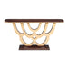 AICO Furniture Camellia Field Console Table in Warm Pecan - Visions in Furniture (La Mirada, CA)