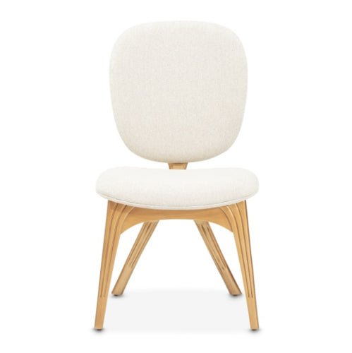 AICO Furniture Camellia Field Vanity Chair in Warm Pecan - Visions in Furniture (La Mirada, CA)