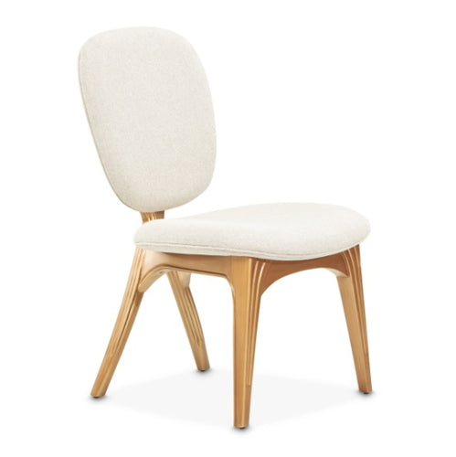 AICO Furniture Camellia Field Vanity Chair in Warm Pecan - Visions in Furniture (La Mirada, CA)