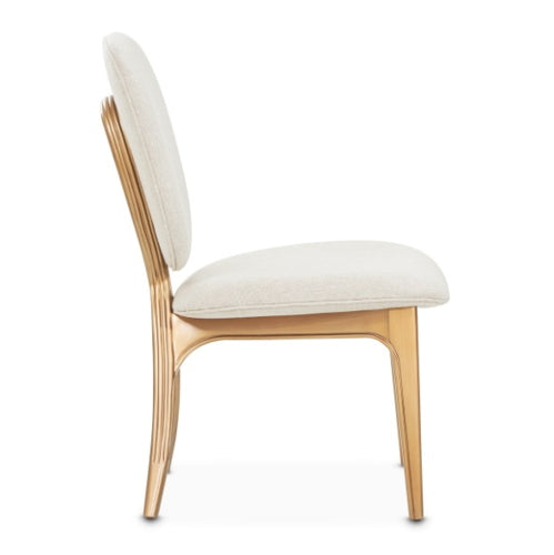 AICO Furniture Camellia Field Vanity Chair in Warm Pecan - Visions in Furniture (La Mirada, CA)