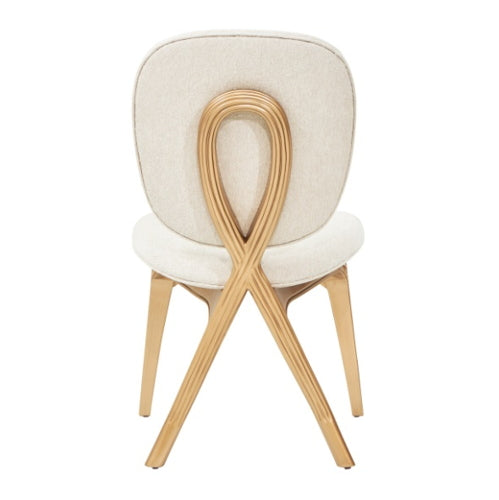 AICO Furniture Camellia Field Vanity Chair in Warm Pecan - Visions in Furniture (La Mirada, CA)