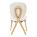 AICO Furniture Camellia Field Vanity Chair in Warm Pecan - Visions in Furniture (La Mirada, CA)