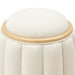 AICO Furniture Camellia Field Round Bench in Caramel - Visions in Furniture (La Mirada, CA)