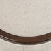 AICO Furniture Camellia Field Round Bench in Warm Pecan - Visions in Furniture (La Mirada, CA)