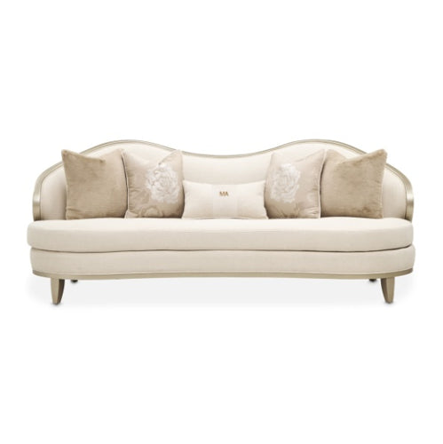 AICO Furniture Camellia Field Sofa Cornsilk in Caramel - Visions in Furniture (La Mirada, CA)