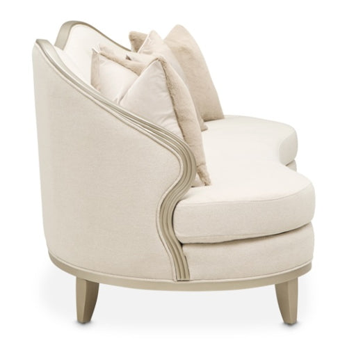 AICO Furniture Camellia Field Sofa Cornsilk in Caramel - Visions in Furniture (La Mirada, CA)