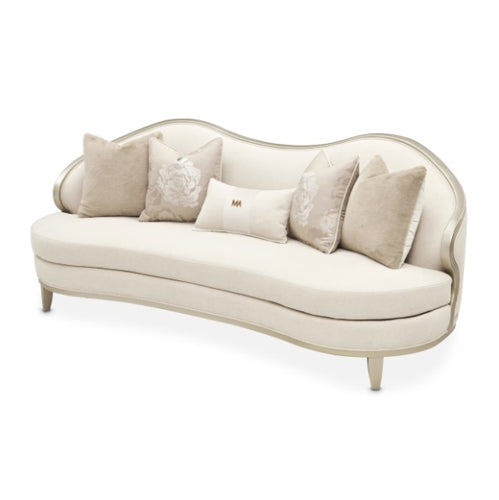 AICO Furniture Camellia Field Sofa Cornsilk in Caramel - Visions in Furniture (La Mirada, CA)