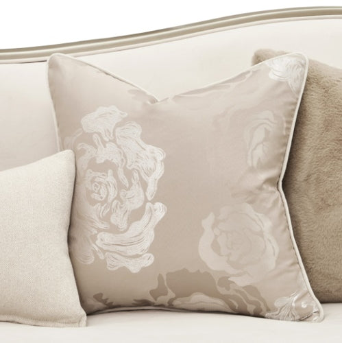 AICO Furniture Camellia Field Asymmetrical Sofa in Caramel - Visions in Furniture (La Mirada, CA)