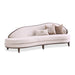 AICO Furniture Camellia Field Asymmetrical Sofa in Warm Pecan - Visions in Furniture (La Mirada, CA)