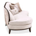 AICO Furniture Camellia Field Asymmetrical Sofa in Warm Pecan - Visions in Furniture (La Mirada, CA)
