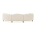 AICO Furniture Camellia Field RAF Loveseat Linen in Caramel - Visions in Furniture (La Mirada, CA)