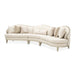 AICO Furniture Camellia Field LAF Loveseat Linen in Caramel - Visions in Furniture (La Mirada, CA)