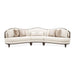 AICO Furniture Camellia Field RAF Loveseat Linen in Warm Pecan - Visions in Furniture (La Mirada, CA)