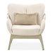 AICO Furniture Camellia Field Accent Chair Ivory in Caramel - Visions in Furniture (La Mirada, CA)